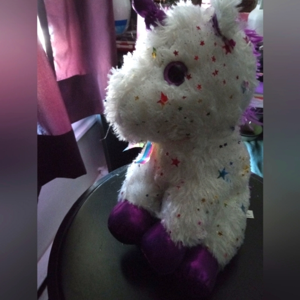Rainbow unicorn plushie